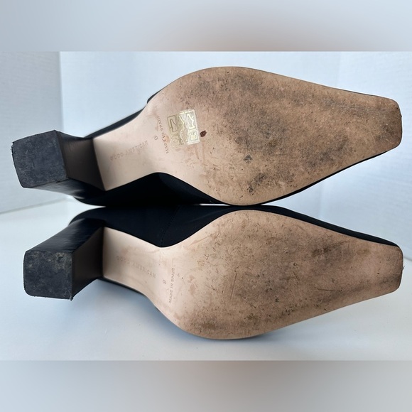 Good American Bombshell Black Buckle Ankle Boots Size 9 - Picture 9 of 10